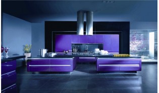 亚克力橱柜紫色高光系列